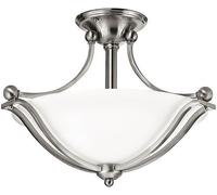 Elstead Lighting Bolla lampe suspendue 2x100 W blanc-argenté HK-BOLLA-SF