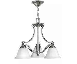 Elstead Lighting Bolla lampe suspendue 3x60 W nickel HK-BOLLA3