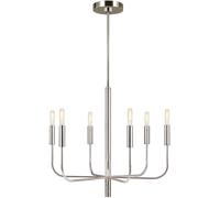 Elstead Lighting Brianna lampe suspendue 6x60 W nickel FE-BRIANNA6-PN