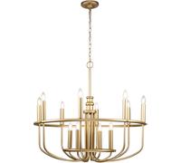 Elstead Lighting Capitol Hill lampe suspendue x40 W laiton KL-CAPITOL-HILL12-PNBR