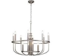 Elstead Lighting Capitol Hill lampe suspendue x40 W nickel KL-CAPITOL-HILL12-BN