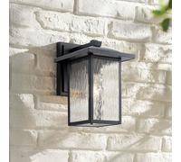 Elstead Lighting Cappanna applique murale extérieure 1x60 W noir-transparent KL-CAPPANNA-M-BKT
