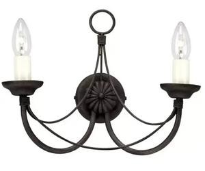 Elstead Lighting Carisbrooke applique murale 2x60 W noir CB2-BLACK