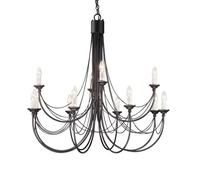 Elstead Lighting Carisbrooke lampe suspendue x60 W noir CB12-BLACK