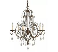 Elstead Lighting Chateau lampe suspendue 6x60 W marron FE-CHATEAU6