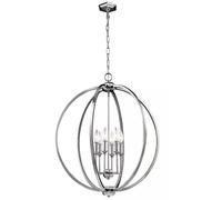 Elstead Lighting Corinne lampe suspendue 6x60 W nickel FE-CORINNE-6P-L