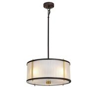 Elstead Lighting Corona lampe suspendue 3x60 W laiton-marron DL-CORONA-3P-BAB