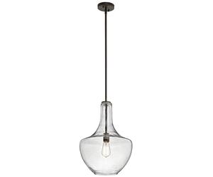 Elstead Lighting Everly lampe suspendue 1x60 W marron KL-EVERLY-P-M-OZ