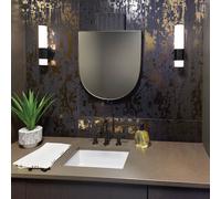 Elstead Lighting Facet Applique murale LED à 1 source lumineuse, QN-FACET-LED1-BK-BATH,
