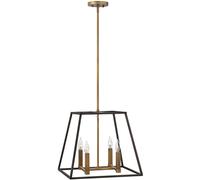 Elstead Lighting Fulton lampe suspendue 4x60 W laiton-marron HK-FULTON-4P
