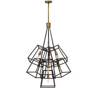 Elstead Lighting Fulton lampe suspendue x60 W laiton-marron HK-FULTON-7P