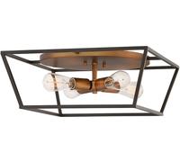 Elstead Lighting Fulton plafonnier 4x60 W laiton-marron HK-FULTON-F