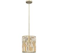 Elstead Lighting Gemma lampe suspendue 1x60 W argenté HK-GEMMA-P-A-SL