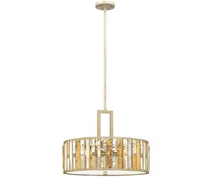 Elstead Lighting Gemma lampe suspendue 3x60 W argenté HK-GEMMA-P-C-SL