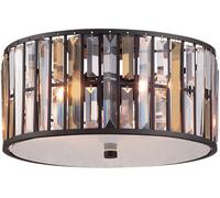 Elstead Lighting Gemma plafonnier 3x60 W transparent-marron HK-GEMMA-F-VBZ
