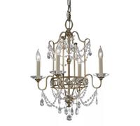 Elstead Lighting Gianna lampe suspendue 4x60 W argenté FE-GIANNA4