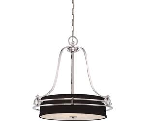 Elstead Lighting Gotham lampe suspendue 4x60 W argenté QZ-GOTHAM-P