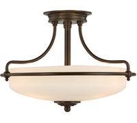 Elstead Lighting Griffin plafonnier 3x60 W marron QZ-GRIFFIN-SFS-PN