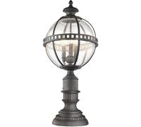 Elstead Lighting Halleron lampadaire extérieur 3x40 W gris-marron KL-HALLERON-3M