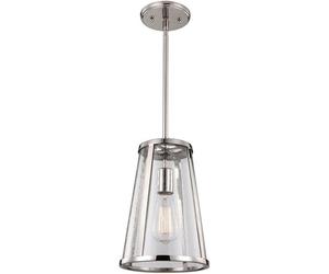 Elstead Lighting Harrow lampe suspendue 1x60 W transparent-argenté FE-HARROW-P-S
