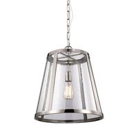 Elstead Lighting Harrow lampe suspendue 1x75 W nickel FE-HARROW-P-M