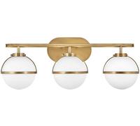 Elstead Lighting Hollis applique murale 3x40 W blanc-laiton HK-HOLLIS3-O-HB-BATH