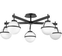 Elstead Lighting Hollis plafonnier 5x40 W blanc-noir HK-HOLLIS-5-O-BK