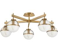 Elstead Lighting Hollis plafonnier 5x40 W laiton HK-HOLLIS-5-C-HB