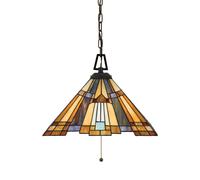 Elstead Lighting Inglenook lampe suspendue 3x60 W marron QZ-INGLENOOK-P-A