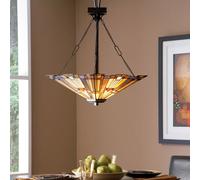 Elstead Lighting Inglenook lampe suspendue 3x60 W marron QZ-INGLENOOK-P-B