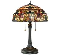 Elstead Lighting Kami lampe de table 2x60 W marron QZ-KAMI-TL