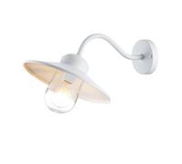 Elstead Lighting Klampenborg applique murale extérieure 1x60 W blanc KLAMPENBORG-WHT