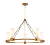 Elstead Lighting Kristy lampe suspendue 5x40 W doré-opale KRISTY5-DG-OPAL