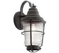 Elstead Lighting Lampe Murale Extérieure IP44 Verwittertes Zink Noir Veranda