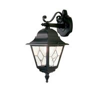 Elstead Lighting Lampe Murale Extérieure Lanterne IP43 Noir 45 cm E27 Verre Alu