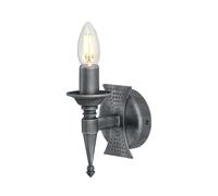 Elstead Lighting Lampe Murale Wandleuchte Classique en Fer Noir Argent E14 10 cm