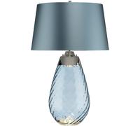 Elstead Lighting Lena lampe de table 2x60 W bleu LENA-TL-L-BLUE