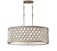 Elstead Lighting Lucia lampe suspendue 3x60 W argenté FE-LUCIA-P-A