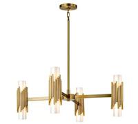 Elstead Lighting Marvele lampe suspendue x40 W laiton-opale MARVELE8-AB-OPAL