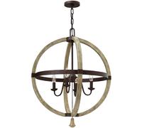 Elstead Lighting Middlefield lampe suspendue 4x60 W fer HK-MIDDLEFIELDP4