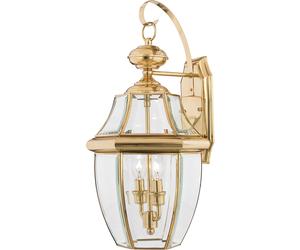 Elstead Lighting Newbury applique murale extérieure 2x40 W laiton QZ-NEWBURY2-L-PB
