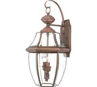 Elstead Lighting Newbury applique murale extérieure 2x60 W cuivre QZ-NEWBURY2-L-AC