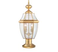 Elstead Lighting Newbury lampadaire extérieur 2x60 W laiton QZ-NEWBURY3-L-PB
