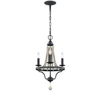 Elstead Lighting Nori lampe suspendue 3x40 W bois FE-NORI3-DWZ