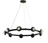 Elstead Lighting Palta lampe suspendue x40 W noir KL-PALTA9-BK