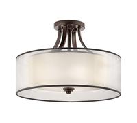 Elstead lighting plafonnier 4 lumières - Marron