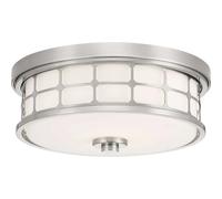 Elstead lighting Plafonnier Guardian - Nickel brossé