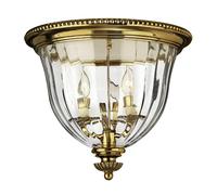 Elstead lighting Plafonnier rond laiton - Or