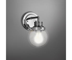 Elstead Lighting Poppy Applique murale à 1 source lumineuse, QN-POPPY1-PC-BATH,