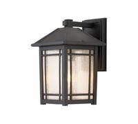 Applique murale d'extérieur lampe de jardin ALU verre 1 ampoule IP44 H 32,6 cm